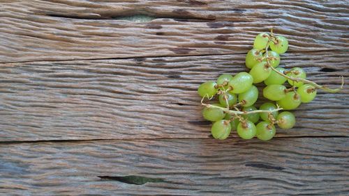 High angle view of fruits on table