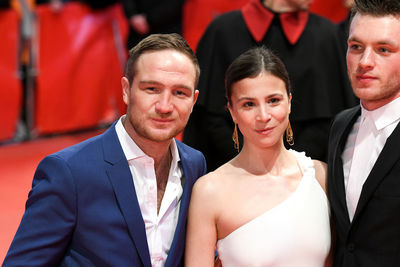 Portrait of a smiling young couple