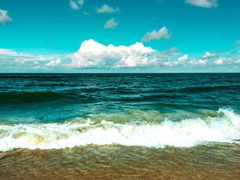 Scenic view of sea against sky