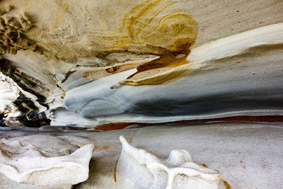 Rock formations in cave