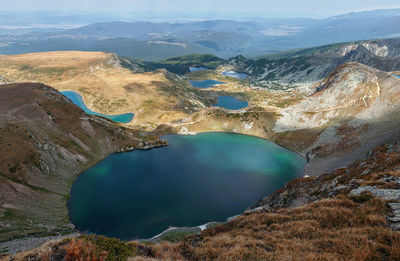 The seven rila lakes in bulgaria