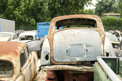 Old abandoned car