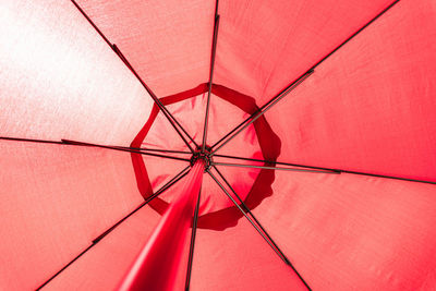 Low angle view of umbrella