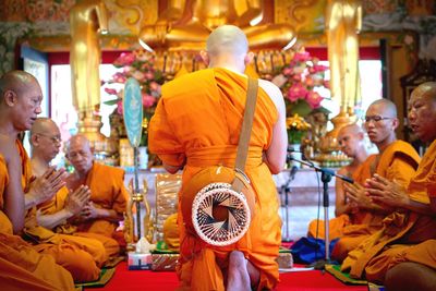 Group of people in temple