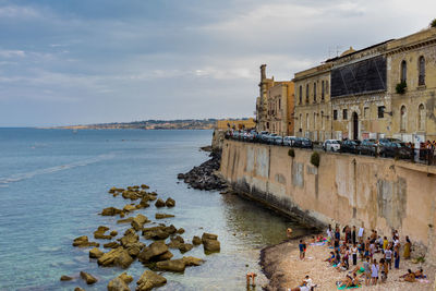 Group of people in the sea