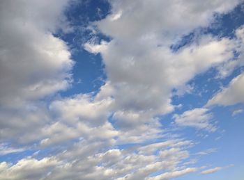 Low angle view of clouds in sky