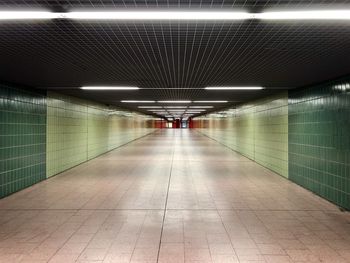 Empty subway tunnel