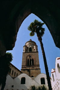 Low angle view of church against sky