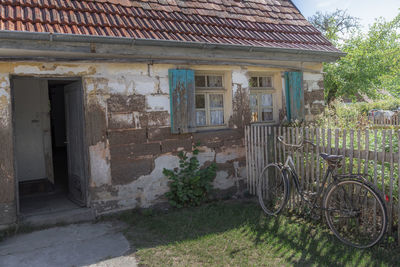 Exterior of house by building