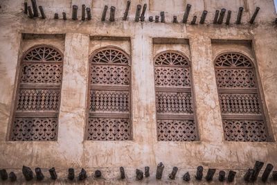 Low angle view of old building