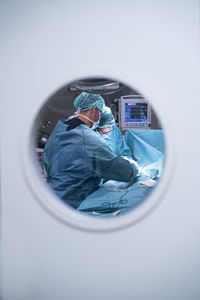 Anonymous surgeon in operating theater