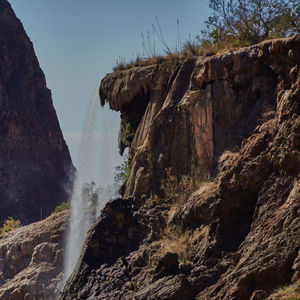 Scenic view of waterfall