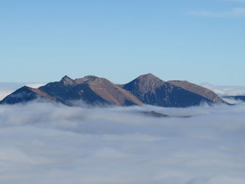 Over the mountains. over the clouds. freedom everywhere 