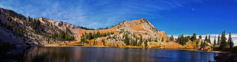 Lake martha hiking sunset peak, great western trail brighton rocky mountains, wasatch front, utah.