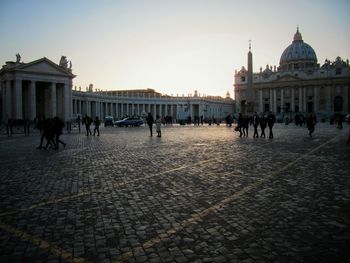 View of historical building in city