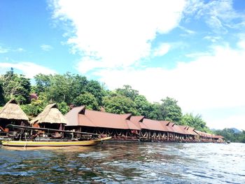 Boats in river