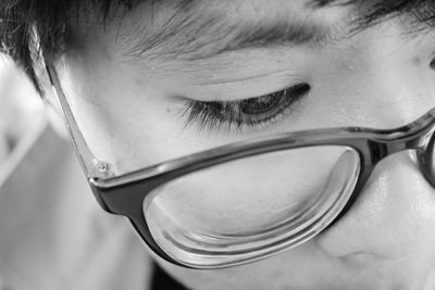 Close-up portrait of boy