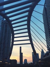 Low angle view of modern buildings