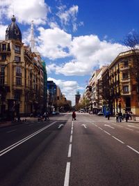 View of city street