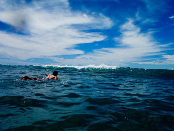 Scenic view of sea against sky