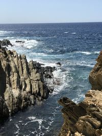 Scenic view of sea against sky