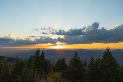 Scenic view of sunset