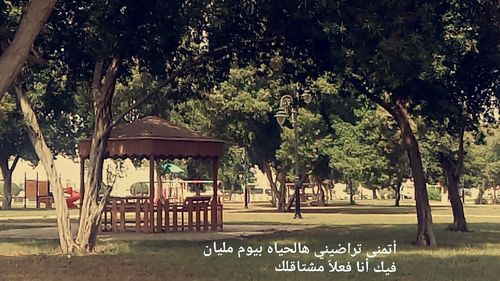 Gazebo in park