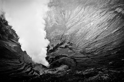 View of volcanic landscape