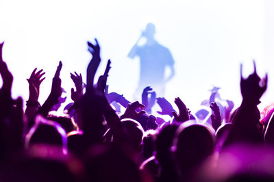 Crowd at music concert