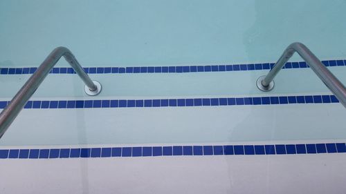 High angle view of swimming pool