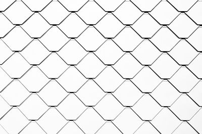 Low angle view of chainlink fence