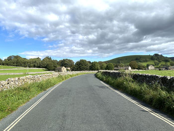 Country road, near burnsall, in the heart of the yorkshire, dales