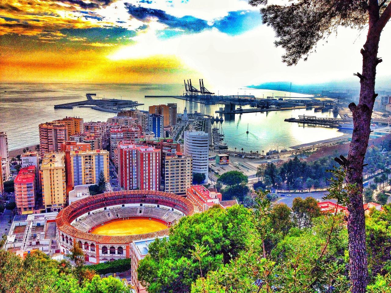 Malaga desde el Parador de Gibralfaro