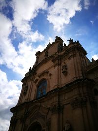 Low angle view of building against sky