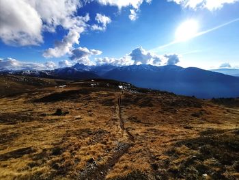 Scenic view of landscape against sky