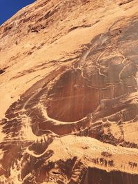 Aerial view of desert