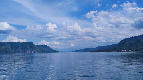 Panoramic view of sea against sky