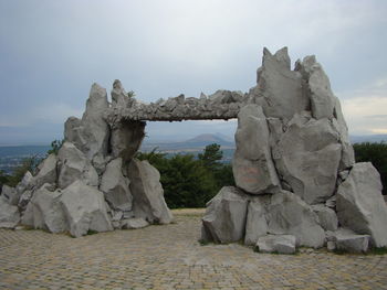 Rock formations at seaside