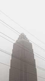 Low angle view of building against clear sky