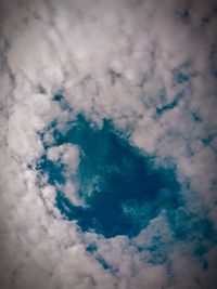 Low angle view of clouds in sky