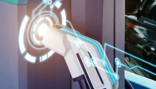 Close-up of machine part