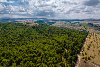 Castel del monte aerial view, unesco heritage from above, apulia