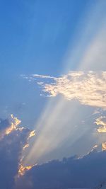 Low angle view of clouds in sky