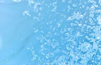 Full frame shot of wet bubbles