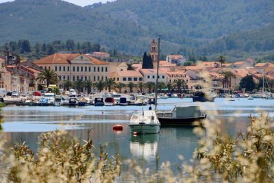 Smal town vela luka on the korcula island, croatia