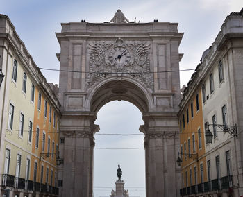 Low angle view of historic building against sky