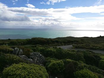 Scenic view of sea against sky