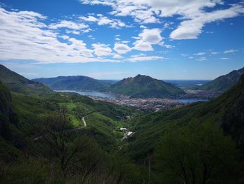 Scenic view of landscape against sky