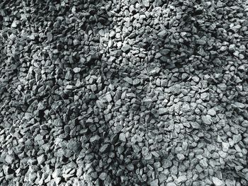 Full frame shot of pebbles on beach