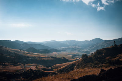 Scenic view of landscape against sky